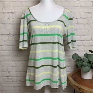RD Style Striped Open Back Tee